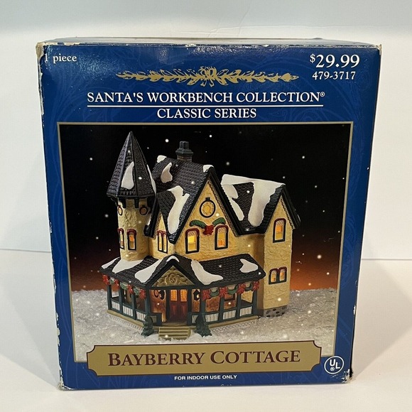 Vintage Santa's Workbench 1999 Bayberry Cottage Classic Series Christmas Village - Picture 9 of 10
